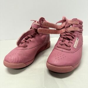 Vintage Reebok Freestyle Hi Pink Women's Size 5 Classic Double Strap Aerobics